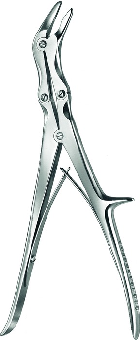 Bone rongeur, acc. to Echlin, width 4 mm, length 23 cm
