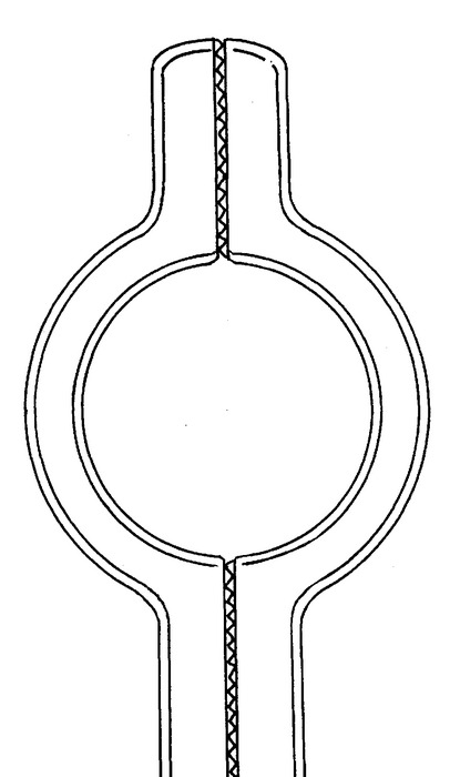 Catheter clamp, Atrauma, acc. to Cooley, 36 Ch, length 20 cm