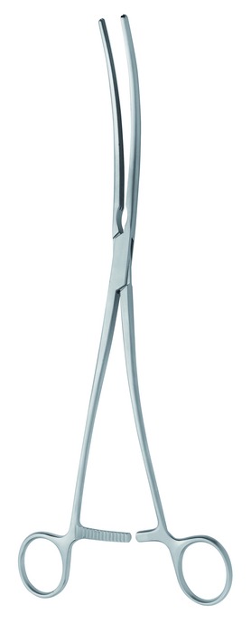 Abdominal aortic clamp, Atrauma, acc. to Cooley, length 31.5 cm
