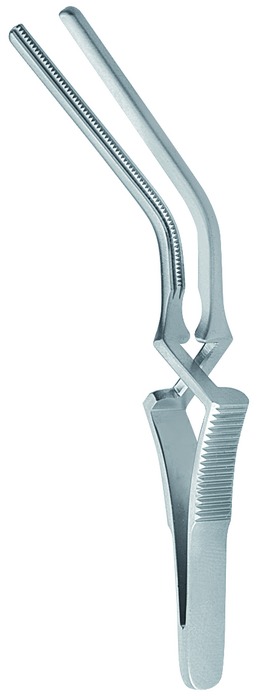 Carotid clamp, acc. to Gregory-Style, Atrauma, right, clamp length 47 mm, length 9.5 cm
