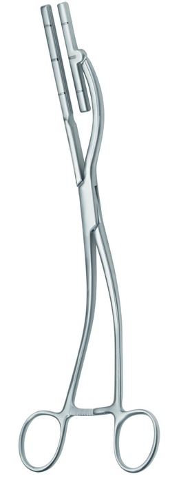 Aortic clamp, Atrauma, acc. to Kowalski, figure 2, clamp length 65 mm, length 27 cm