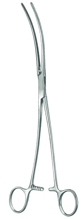Aortic aneurysm clamp, Atrauma, acc. to DeBakey, length 26 cm