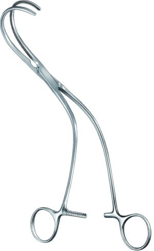 Aortic clamp, Atrauma, acc. to Weber, left, length 24.5 cm
