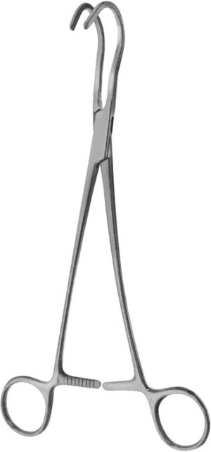 Aortic clamp, anastomosis clamp, Atrauma, acc. to Wylie, length 23 cm