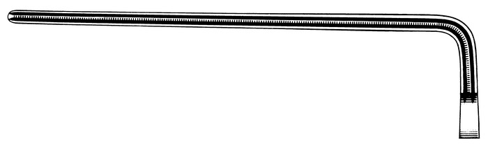 Multi purpose vascular clamp, Atrauma, acc. to DeBakey, angled, length 23 cm
