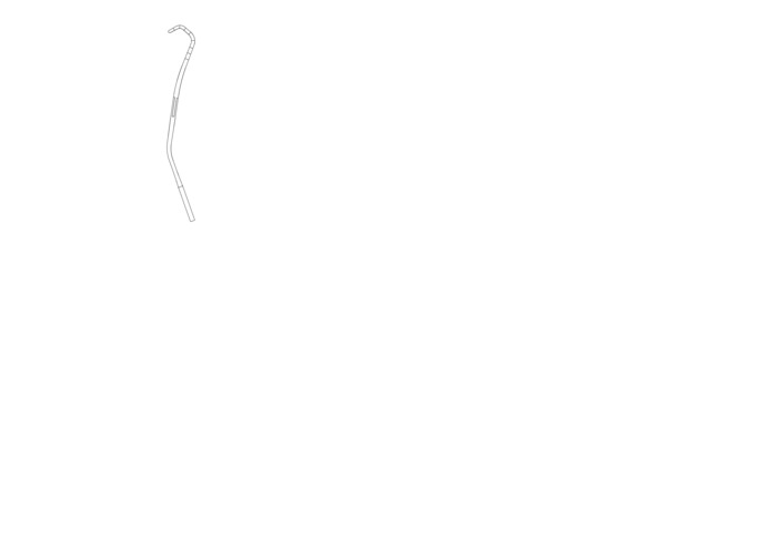 Anastomosis clamp, Atrauma, acc. to Cooley-Derra, double curved, length 16.5 cm - Image 2