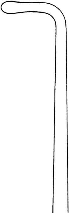 Nerve hook, acc. to Groningen, angled, length 26.5 cm - Image 2