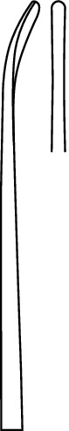 Dissector, acc. to Mikaeel, figure 4, bayonet, width 1.3 mm, length 23 cm