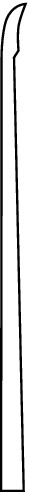 Sickle knife, acc. to Mikaeel, figure 10, bayonet, width 0.8 mm, length 23 cm