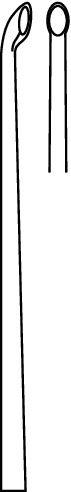 Curette, acc. to Mikaeel, figure 12, bayonet, width 1.9 mm, length 23 cm