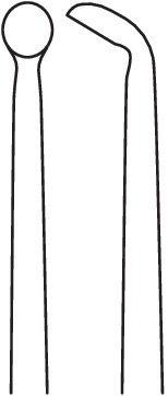 Curettes, acc. to Rhoton, stainless steel, figure 14, large, length 19 cm - Image 2