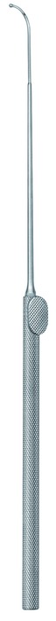 Suture guide, acc. to Yasargil, medium curved, length 18.5 cm