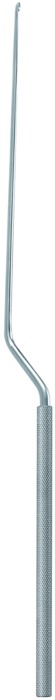 Micro curette, sharp, straight, bayonet, length 23 cm