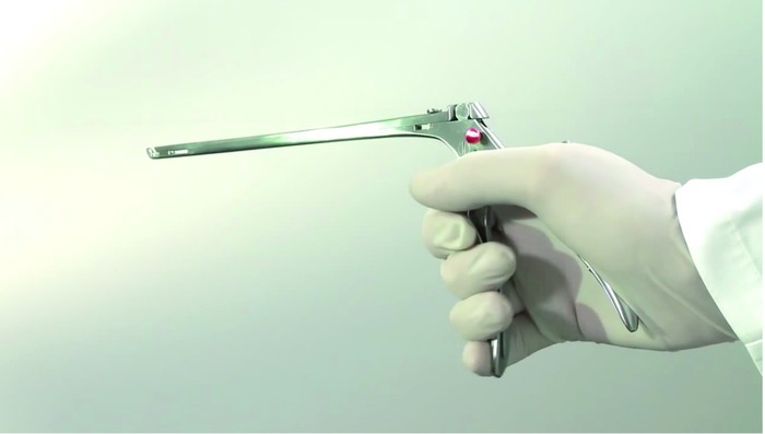 Punch, with ejector, detachable, upward cutting 40°, mouth width 1 mm, stroke 10 mm, length 18 cm - Image 5