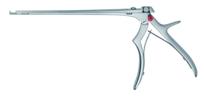 Punch, with ejector, detachable, upward cutting 90°, mouth width 1 mm, stroke 10 mm, length 23 cm