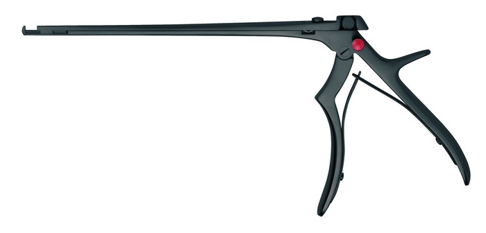 Punch, with ejector, detachable, solidBlack, upward cutting 90°, mouth width 4 mm, stroke 10 mm, length 18 cm