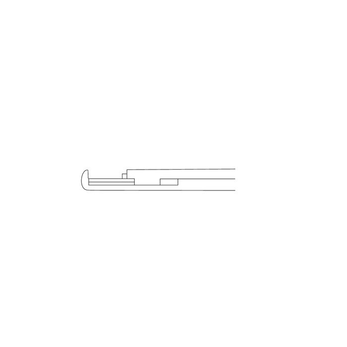 Punch, with ejector, detachable, upward cutting 90°, mouth width 4 mm, stroke 10 mm, length 20 cm - Image 3