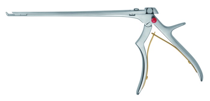 Punch, with ejector, detachable, thin plate, 40° upward cutting, mouth width 4 mm, stroke 10 mm, length 20 cm