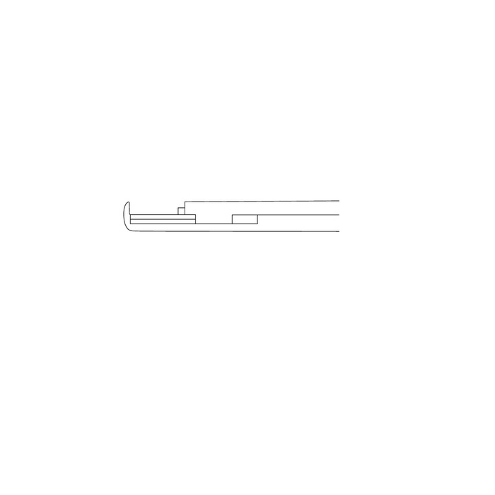 Punch, with ejector, detachable, thin plate, 90° upward cutting, mouth width 6 mm, stroke 10 mm, length 20 cm - Image 3