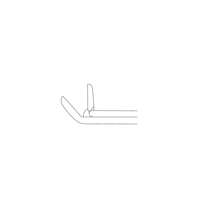 Rongeur, detachable, solidBlack, acc. to Caspar, angled upwards 50°, mouth width 4 mm, length 30 cm - Image 2