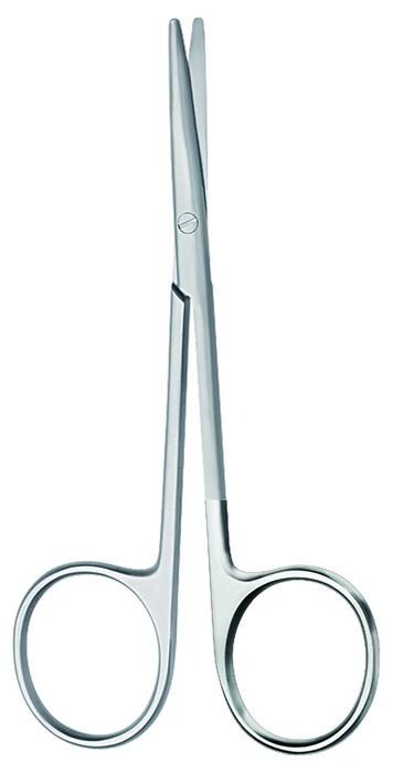 ST scissors, dissecting scissors, acc. to Metzenbaum, straight, length 11.5 cm
