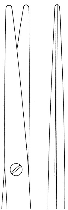 ST scissors, fine dissecting scissors, acc. to Metzenbaum-Fino, straight, length 23 cm - Image 2