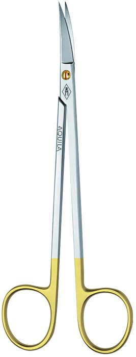 Aquila scissors, acc. to Kelly, curved, length 16 cm