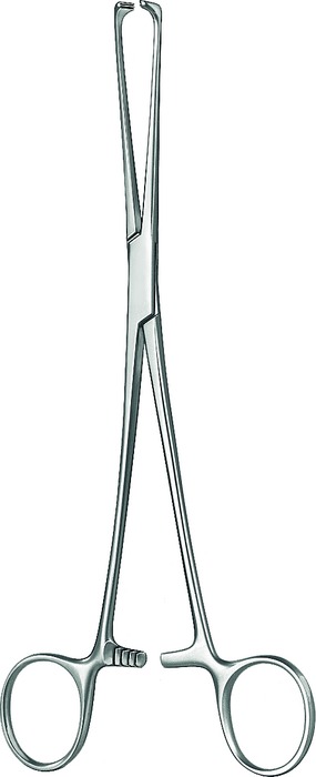 Intestinal and tissue grasping forceps, Atrauma, acc. to Allis, length 15.5 cm