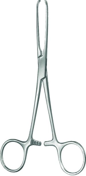 Intestinal and tissue grasping forceps, acc. to Judd-Allis, 3 x 4 teeth, length 15.5 cm