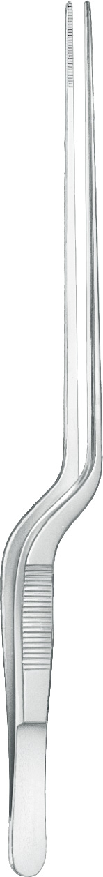Nasal tampon forceps, acc. to Grünwald, length 21.5 cm