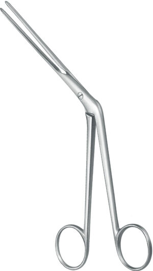 Nasal tampon forceps, acc. to Lubet-Barbon, length 18.5 cm