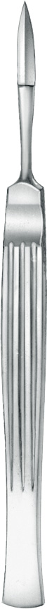 Plastic nose knife, acc. to Joseph, figure 1, length 15 cm