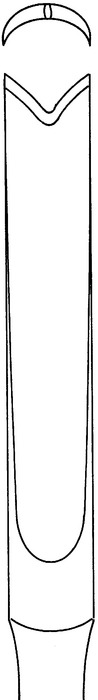 Gouge, acc. to Ballenger, width 6 mm, straight, length 15 cm - Image 2