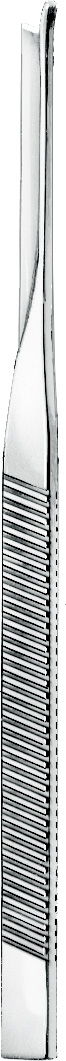 Nose chisel, acc. to Silver, straight, width 5 mm, length 18 cm