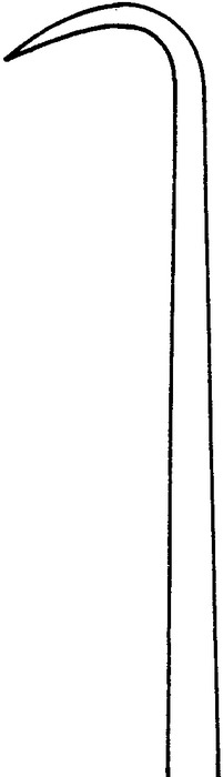 Hook, acc. to Cottle, sharp, 130°, length 17 cm - Image 2