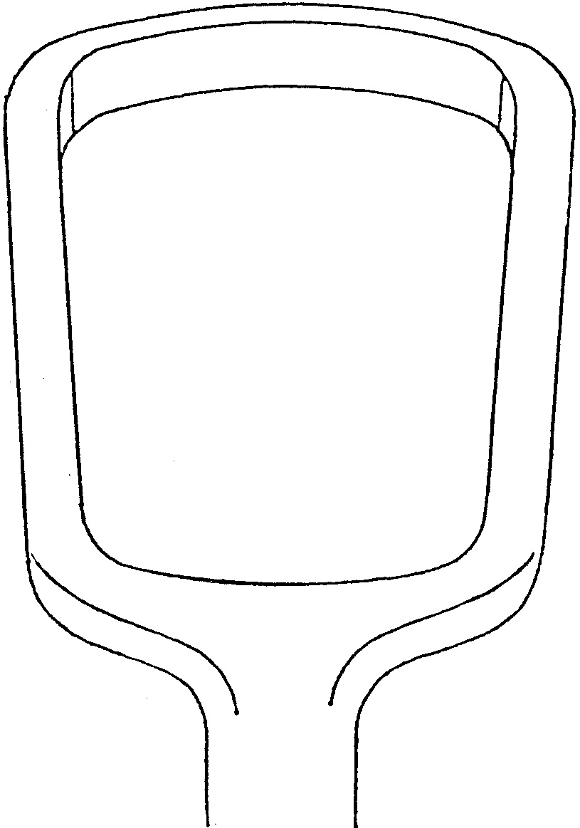Adenoid curette, acc. to Beckmann, curved, figure 4, width 19 mm, length 21.5 cm - Image 3